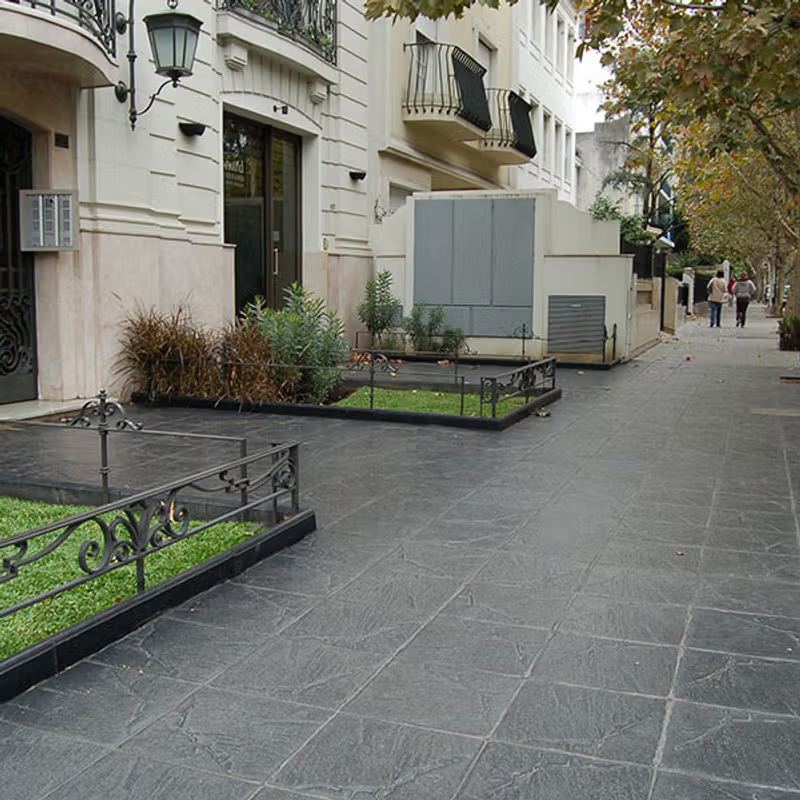 Vereda con calcáreo gris símil laja