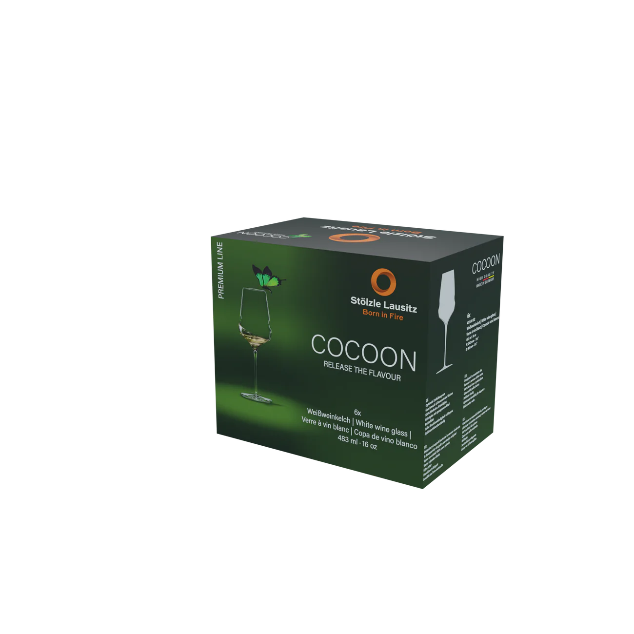 Copas Cocoon White Wine Cristal Stolzle x6 Unidades
