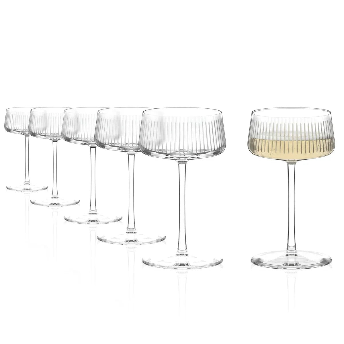 Copas New York Soho Bar Champagne Saucer Cristal Stolzle x6 Unidades